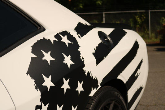 Tattered American Flag Body Graphics (2008-2023 Challenger)