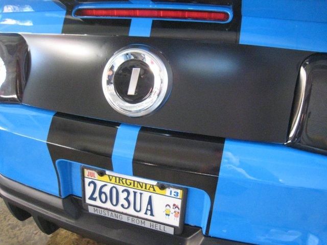 Trunk Center Black Out Panel (2010-2012 Mustang)