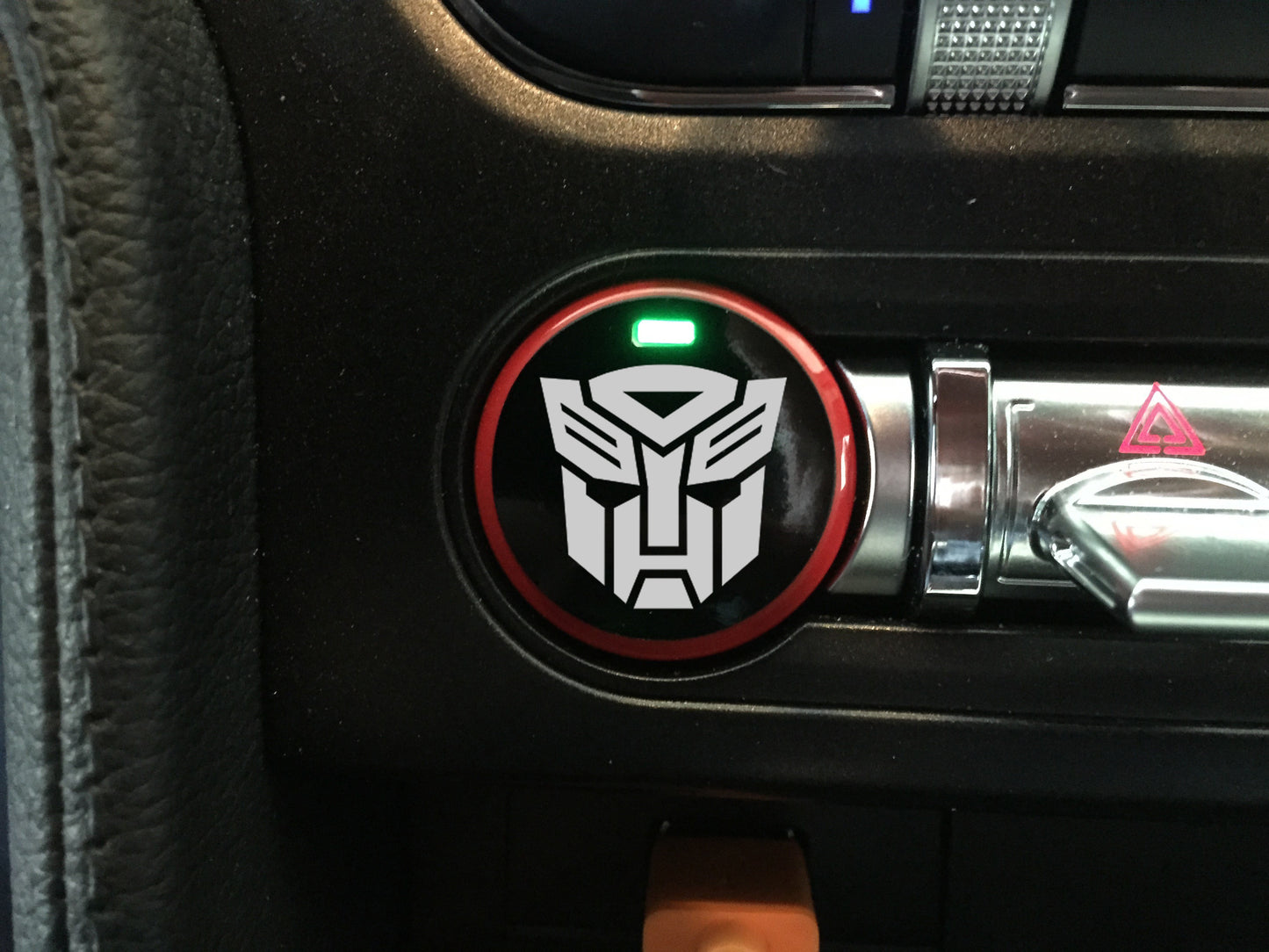 Push Button Decal "Autobot" (2015-2023 Mustang)