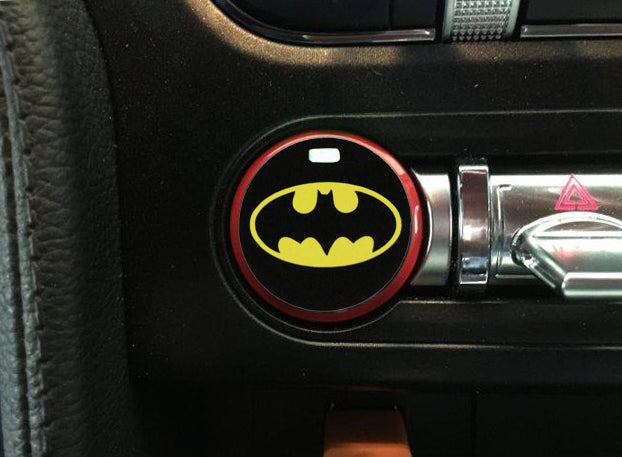 Push Button Decal "Batman" (2015-2023 Mustang)