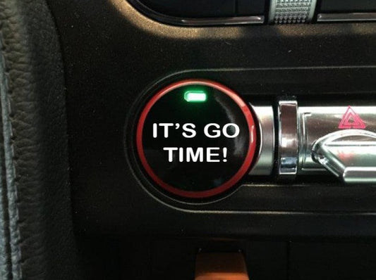 Push Button Decal "IT'S GO TIME" (Charger/Challenger)