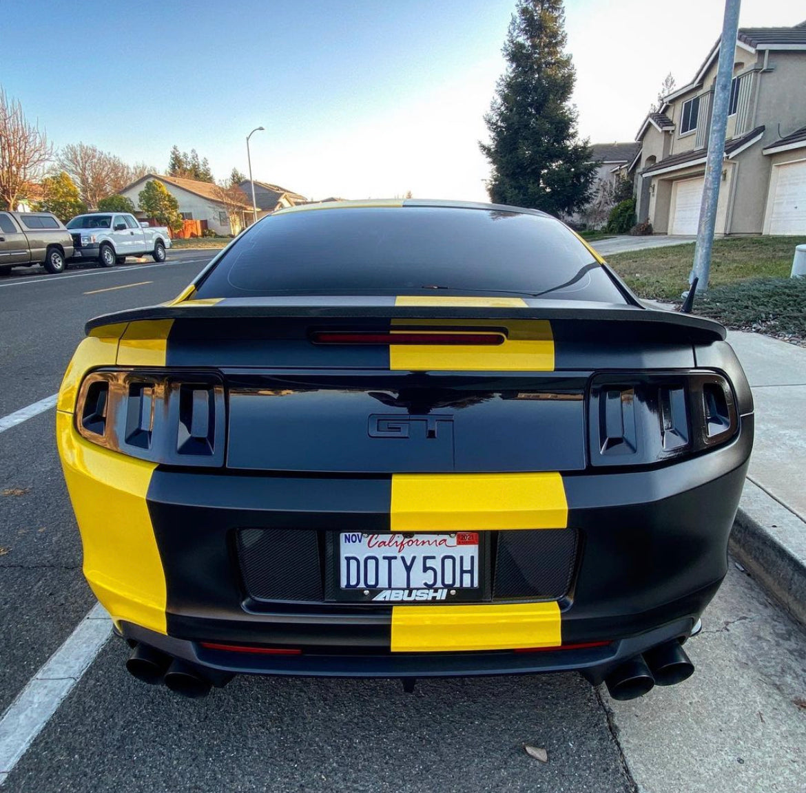 Tail Light Lens Complete Vinyl Tint (2013-2014 Mustang)