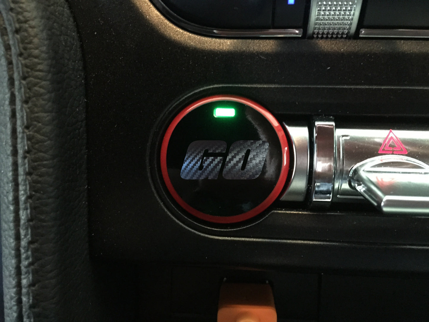 Push Button Decal "GO" (2015-2023 Mustang)